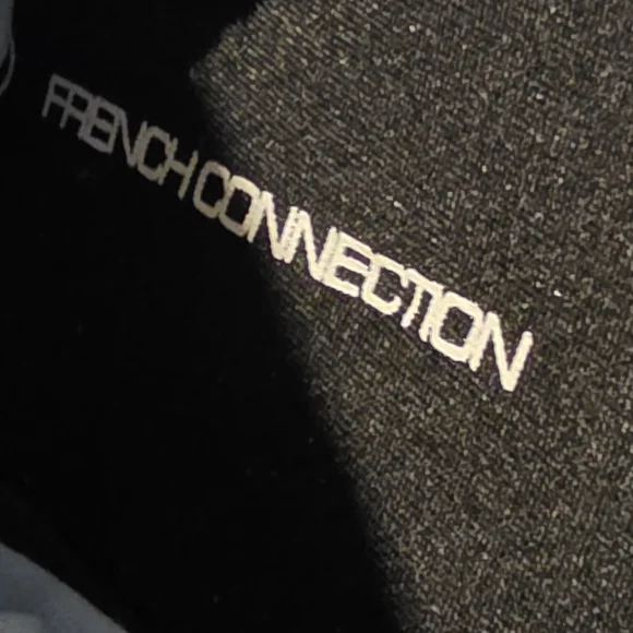 French Connection Light Blue Satin Travel Slippers With Travel Case, Never Used. - Picture 3 of 4